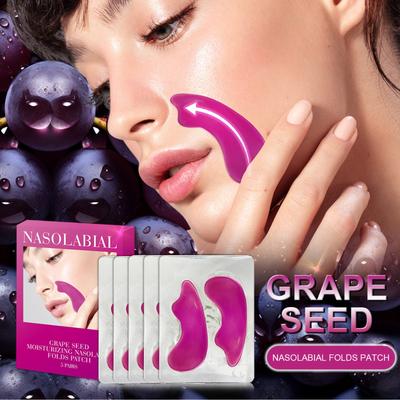Grape Seed Nasolabial Fold Patch, Reduce Fine Lines And Wrinkles, Suitable Gift For Girls 1ML