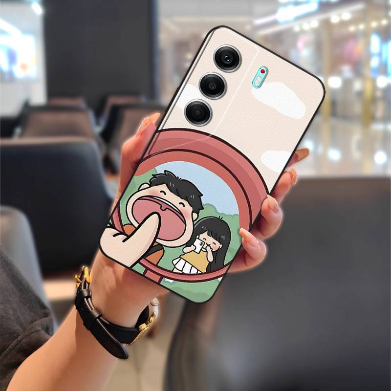 Dirt-resistant Graffiti Phone Case For Tecno Camon40 Pro 4G/5G/CM6/CM7 Waterproof Cartoon Cute Couple TPU Shockproof