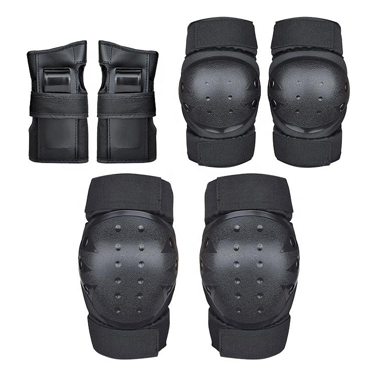 6 Pcs/set Elbow Knee Pads Helmet Wrist Guard Skateboard Multi Sports Protective Gear for Adult and Kids with Elbow & Knee Pads