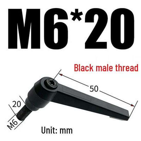 Adjustable Ratchet Handle L-Shaped Wrench with M5/M10/M16 Set Screw 7-Shaped Quick Lock Bolt