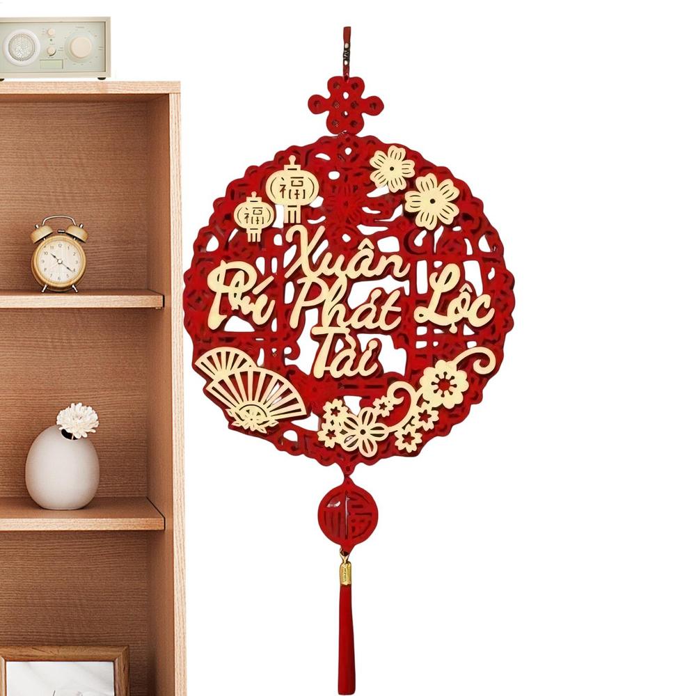 

Vietnamese New Year Ornaments 2026 Hangable Wall Ornaments Festival Pendants With Tassel For Home Living Room Festival Events