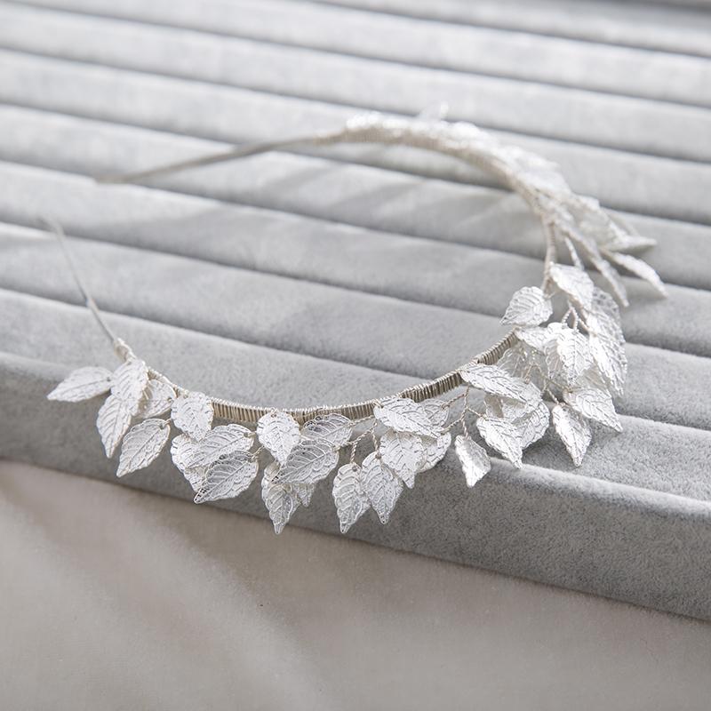 Vintage Handgemachtes Blattgold Haarband Für Frauen Tiara Hochzeit Kopfschmuck Haarschmuck Braut Stirn Haarschmuck Kopfschmuck