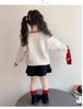 Girls' 2025 Autumn/Winter Strawberry Knit Sweater - Thick, Stylish Baby & Little Girl Top