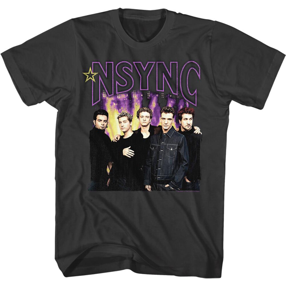 NSYNC Full Color Band Photo Men T Shirt Boy Band Pop Music Merch XL