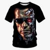 Maglietta Stampata 3D Film Classico Terminator Estate Uomo Outdoor Moda Urbana Girocollo Top Street Harajuku Casual Manica Corta Abbigliamento