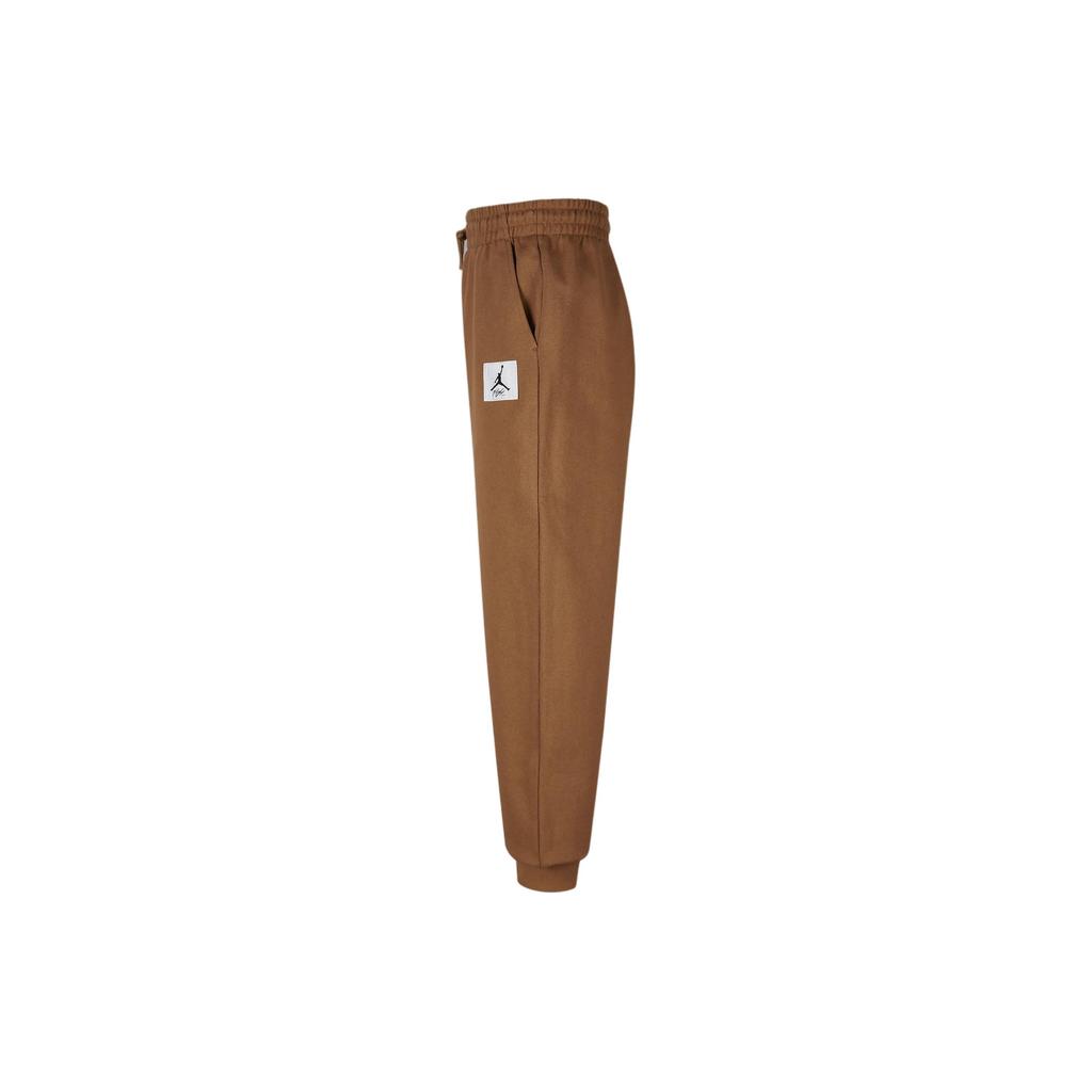 Jordan MJ Essentials Solid Color Drawstring Casual Cuffed Knit Joggers Kids bottoms Dark-Brown FZ1802-208