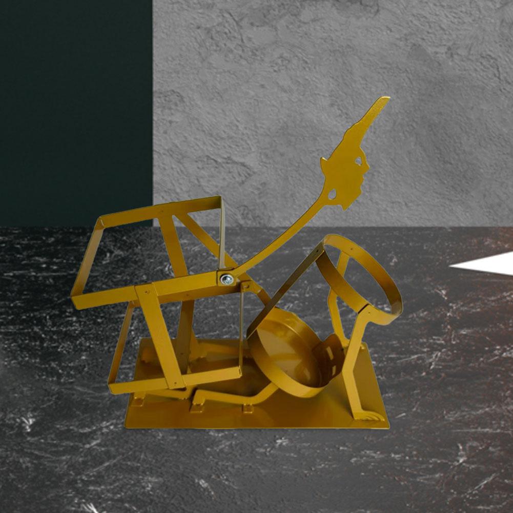 Retro Metal Red Wine Rack Skull Skeleton Design Wine Holder Skull Metal Wine Rack for Home Kitchen Bar Table Decoration