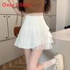 Polyester Pleated Mini Skirt For Women With Mesh Fabric Summer Fashion For Streetwear