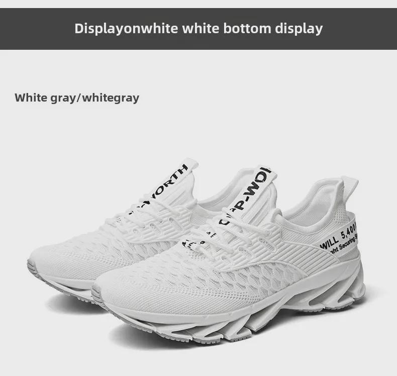 Zapatos Casuales de Moda para Hombre Otoño 2025 Transpirables Tejido Volador Estilo Blade