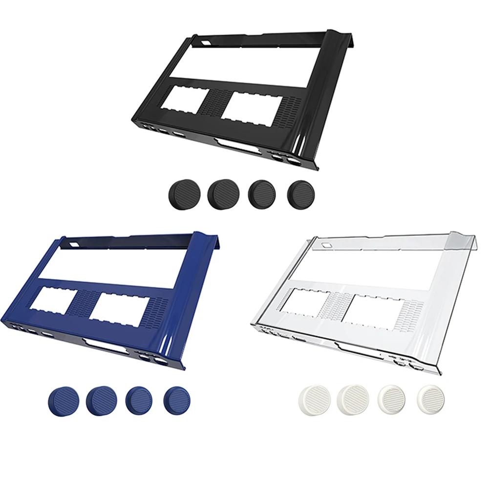 Protective Case PC Shock-Absorption Hard Cover Shell Non-Slip with 4 Thumb Grip Caps for Lenovo Legion Go Gaming Handheld