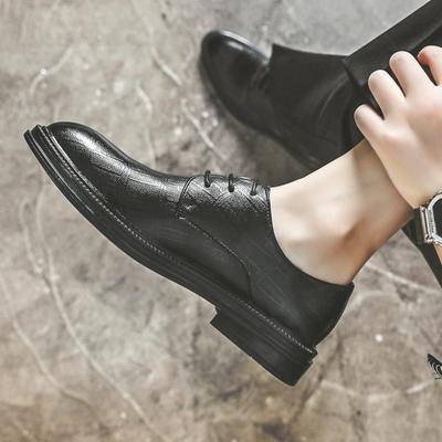 British Style Men'S Shoes Autumn New Business Dress Leather Shoes Breathable Casual Shoes Height Increase Wedding Shoes Men'S 6155-R