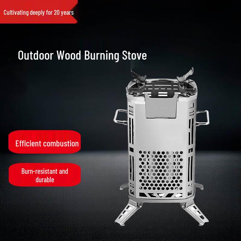 Portable Stainless Steel Outdoor Firewood Stove and Grill