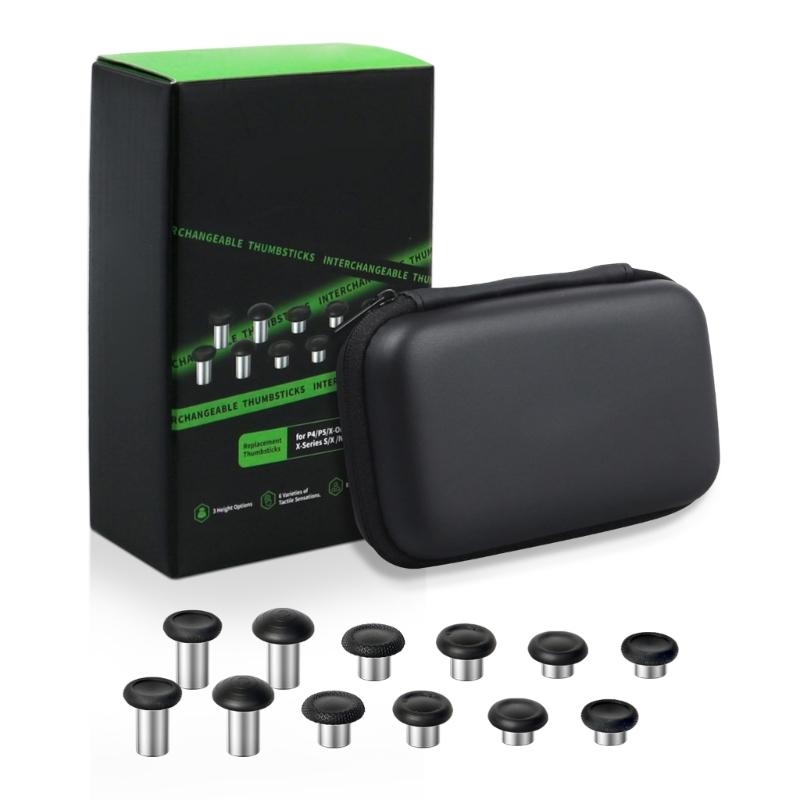 Replacement Thumb Sticks Joystick Analog Thumbstick Grip for Game Controller Thumb Grip with Prying Tool Screwdriver