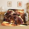 Droni Assassini a Cartoni Animati Uzi V Robot Coperta in Flanella Morbida Calda Plaid per Camera da Letto Soggiorno Letto Viaggio Campeggio Picnic