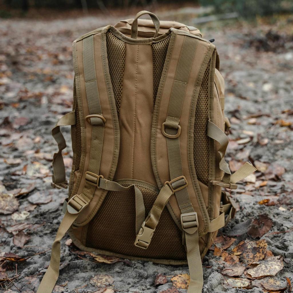 Offlander Survival Hiker 25L Khaki Tourist Backpack