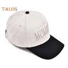 Women Baseball Cap Adjustable Cotton Embroidery Letters Baseball Cap Outdoor Ponytail Truck Hat for Casual Daily Wear