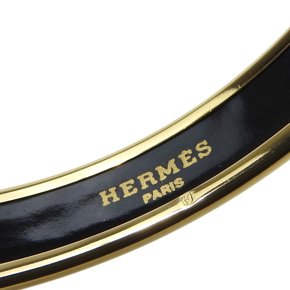 Used HERMES bracelet Emaille PM metal 22g multicolor gold Sailing ship