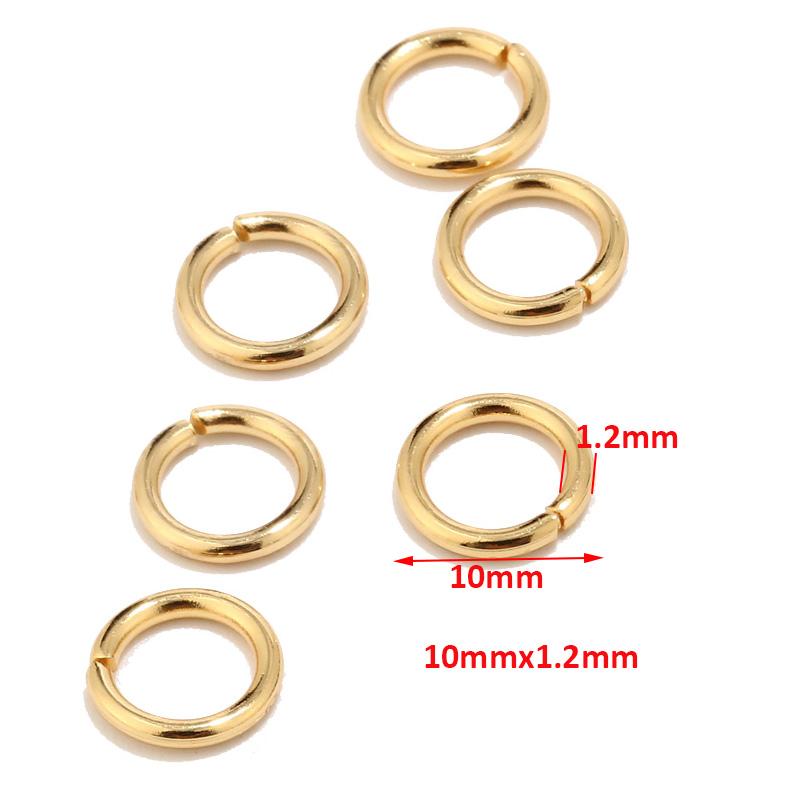 200pcs 18K Gold Stainless Steel Lobster Clasps and 3.5mm 4mm 5mm 6mm 7mm 8mm 9mm 10mm Open Jump Rings Jewelry Making Findings