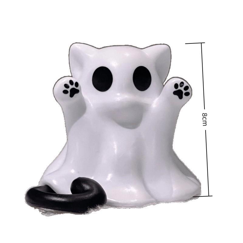 1Pc Cute Ghost Statue, Ghosts Small Scary Ghost Figurines, Halloween Home Decorations, Coffee Table Centerpieces Shelf