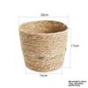 Nordic Woven Bamboo Flower Basket: Straw-style Pot for Flower Arrangement and Desktop Storage Ornaments in Home or Living Room.