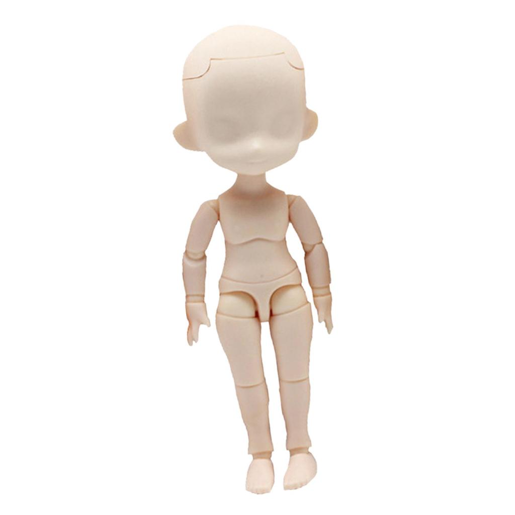 1:12 Flexible Joint Doll Body Model PP Figure Rotatable Nude DIY