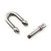 3/8" 304 Stainless Steel D Ring Shackle Lock for Heavy Duty Construction, Vehicl