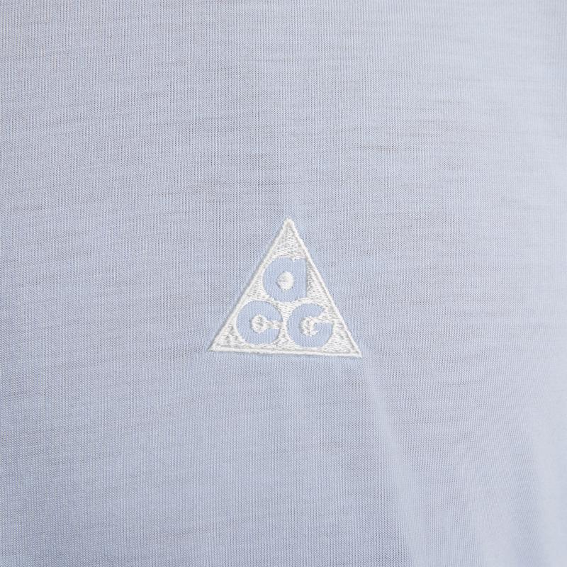 Nike Dri-Fit Adv Acg Goat Rocks Logo Graphic T-Shirt Men Tops Hyper-Cobalt DX7883-479