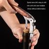 Red Wine Opener Labor-saving Wine Cork Remover Stainless-Steel Corkscrew with Wooden Handle for Kitchen Bar