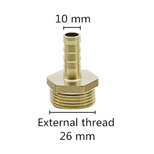 Hose Barb Connector copper  3/4" female Male Thread Pipe Fitting Barb Hose Pagoda Coupling Tail Connector 8/10/12/14/16mm hose