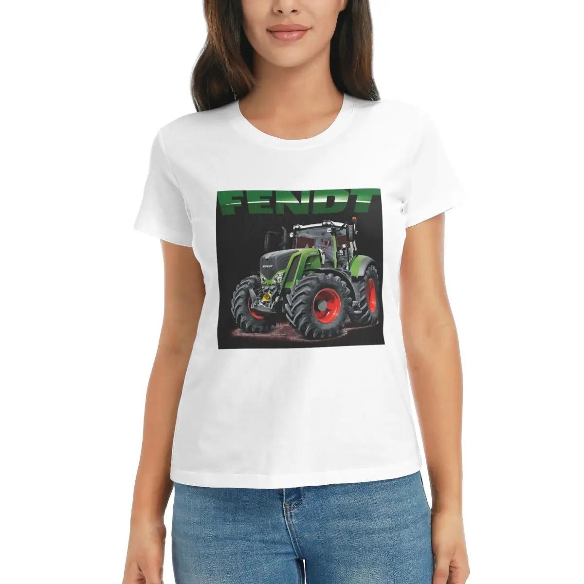 

Women TShirt Fendt GerUnisex Tractors Summer Short Sleeve Tees Round Neck Cotton T Shirts Clothes Tops Streetwear S