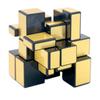 Qiyi 3X3X3 Mirror S Magic Cube Puzzle Speed Magico Cube Baby Kids Toys With Gold Silver Sticker Stickers