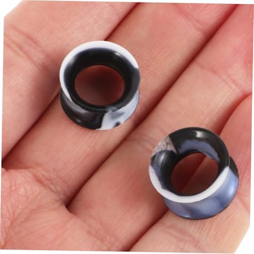 Beavorty 10 Pcs Silicone Ear Gauges Flexible Ear Tunnels Soft Expanders Lightweight Comfortable for Women Men Daily & Party