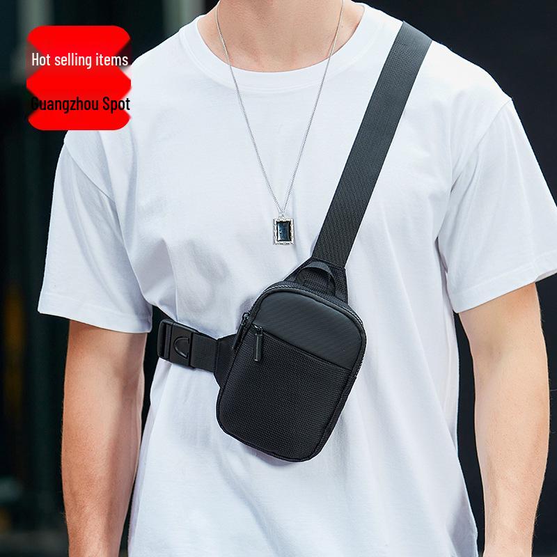 Men's Fashionable Mobile Phone Crossbody Bag - Casual Japanese Style, Lightweight, Simple Shoulder Bag