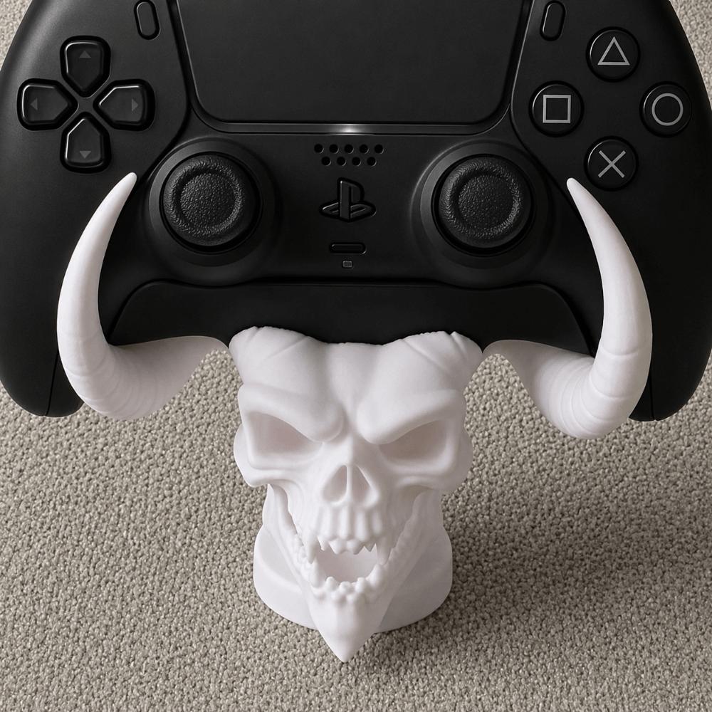 3D Printing Game Controller Display Stand Universal Creative Horned Devil Stand Space-Saving Controller Holder for PS5/4