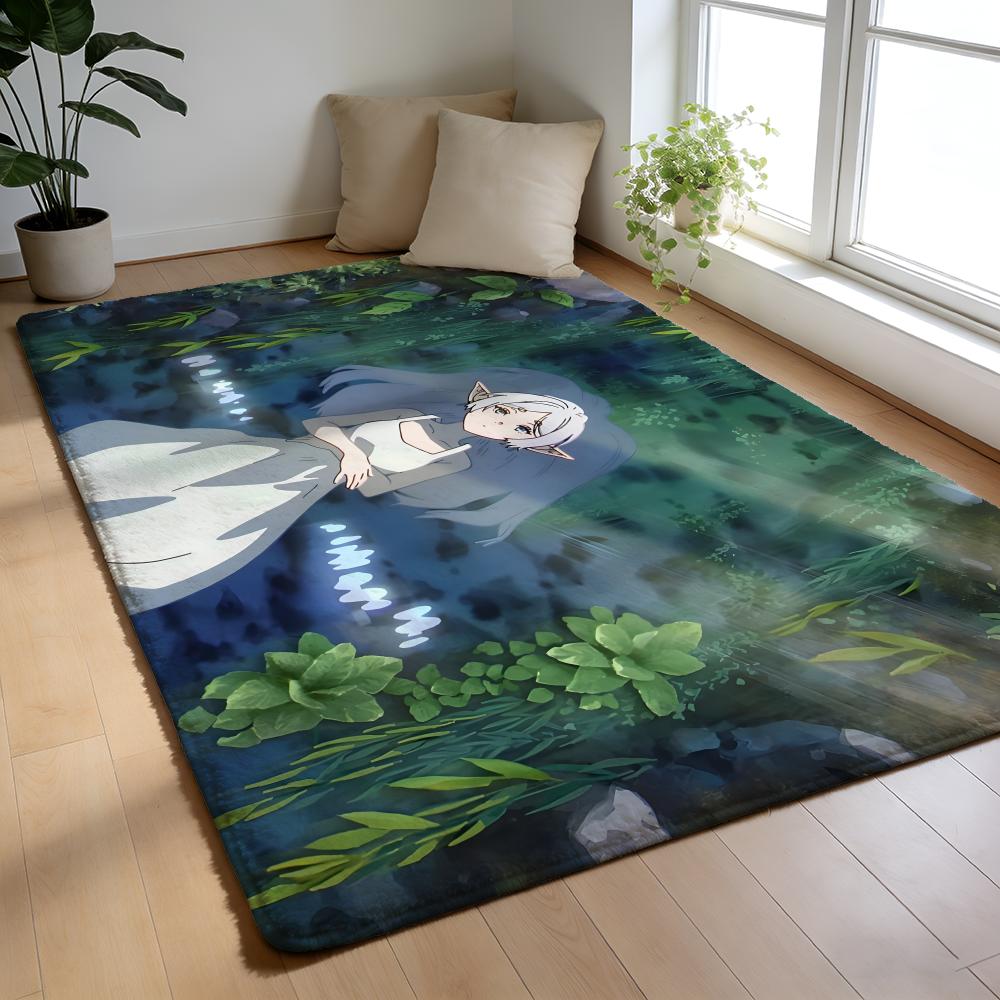 F-Frieren B-Beyond Journeyis End Floor Mat Soft Thick High Density Flannel Mat Non-Slip Absorbent Rug For Bathroom Bedroom Home