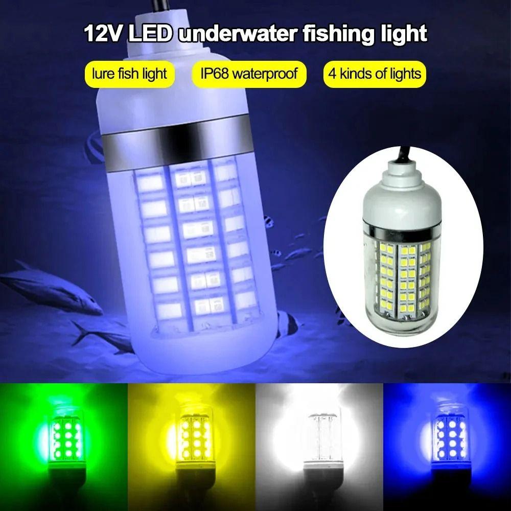 Underwater Fishing Trap Light 12V LED Fishing Light Fish Finder Lamp  Fishing Accessories