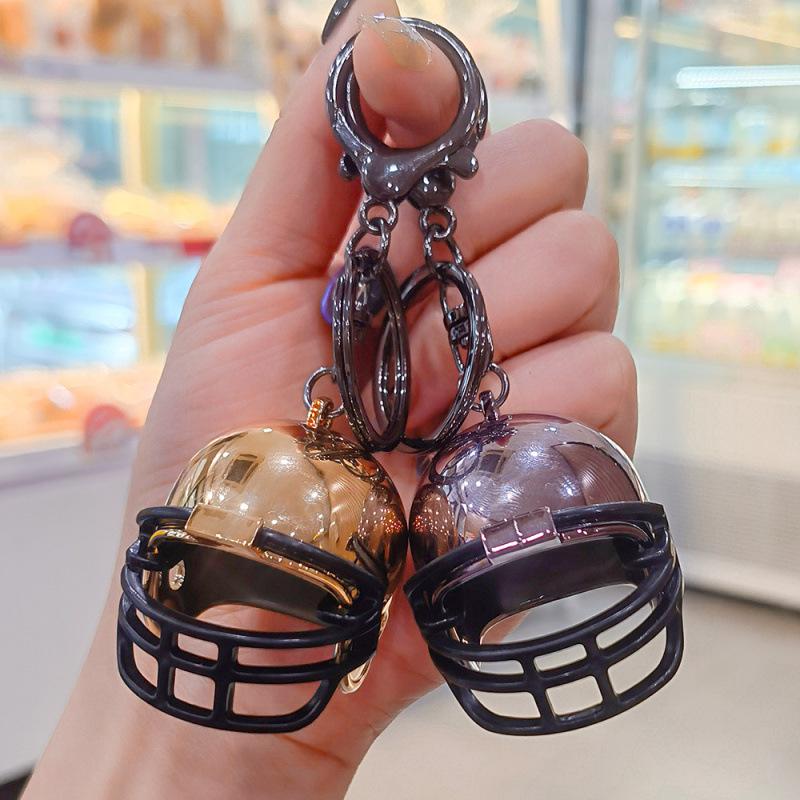 Super Bowl Team Logo Mini Football Helmet Keychain Souvenir