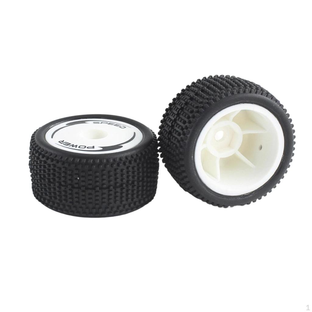 2Pcs Rear Wheel Tires Tyres 32mm Sturdy Remote Control Cars Accessories RC Car Parts Replacement for