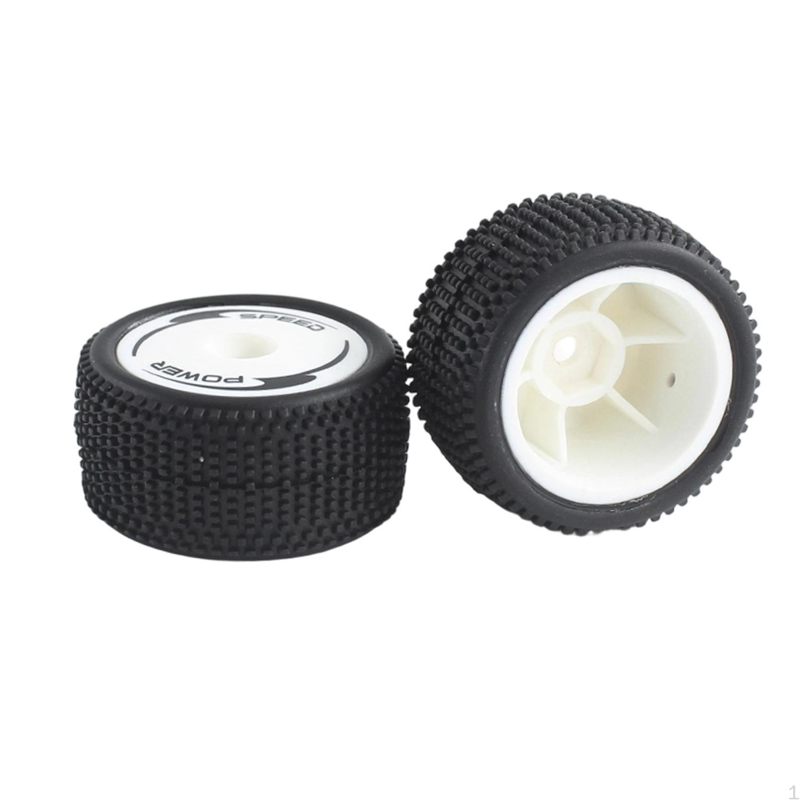 

2Pcs Rear Wheel Tires Tyres 32mm Sturdy Remote Control Cars Accessories RC Car Parts Replacement for