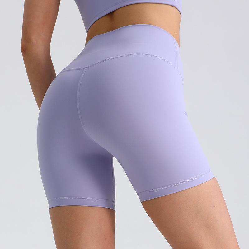 High Waist Butt-Lifting Yoga Shorts - Three-Quarter Length for Slimming and Fitness