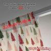 Set Of 2 Flat Printing Jit Curtains Without Rod Festive Forest Chic Drapes Yarn Suitable Curtain Made Polyester