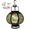 Retro Chinese Iron Art Lantern with Phoenix Tail Design