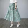 Women's Floral A-Line Skirt, Summer High-Waisted Slimming Design