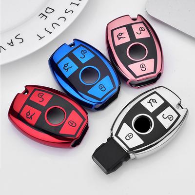 Měkké TPU Pouzdro na klíč od auta Dálkový ovladač Fob Pro Mercedes Bnez CLA GLC GLA GLK W203 W210 W211 W204 W176 Třída A B C R AMG Příslušenství