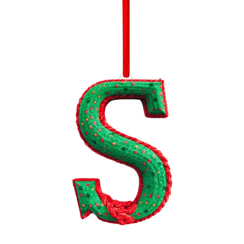 26 Letter,Christmas,Ornaments,Acrylic,1