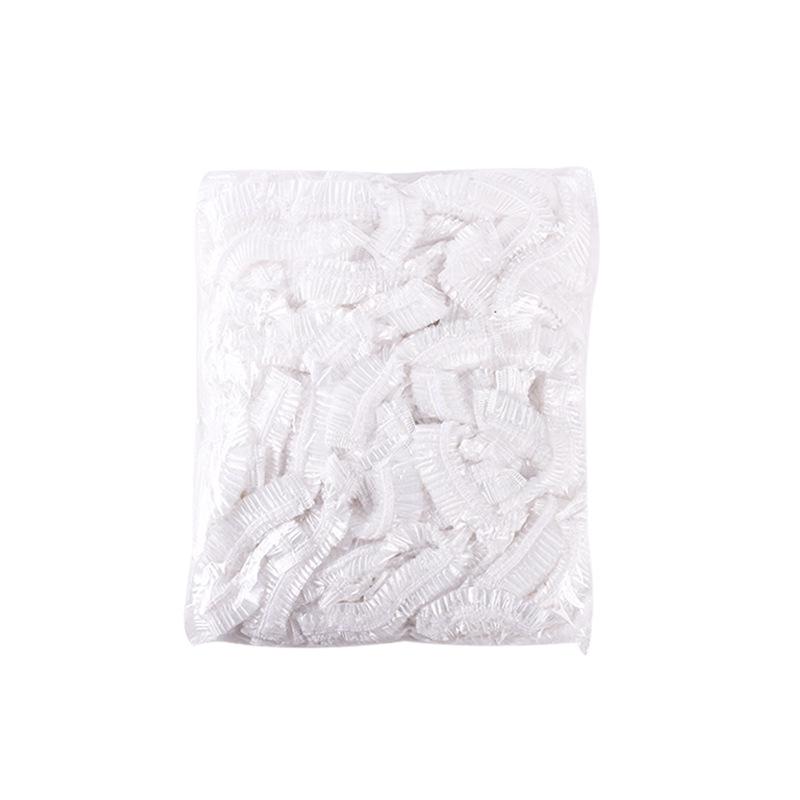Transparent Disposable PE Plastic Bath Cap - Waterproof and Household-Friendly
