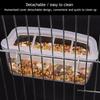 Bird Feeder Cups Parrot Bird Cage Feeder Bowl Plastic Hanging Food Container Bowl for Birds Indoor Outdoor Bird Accessories