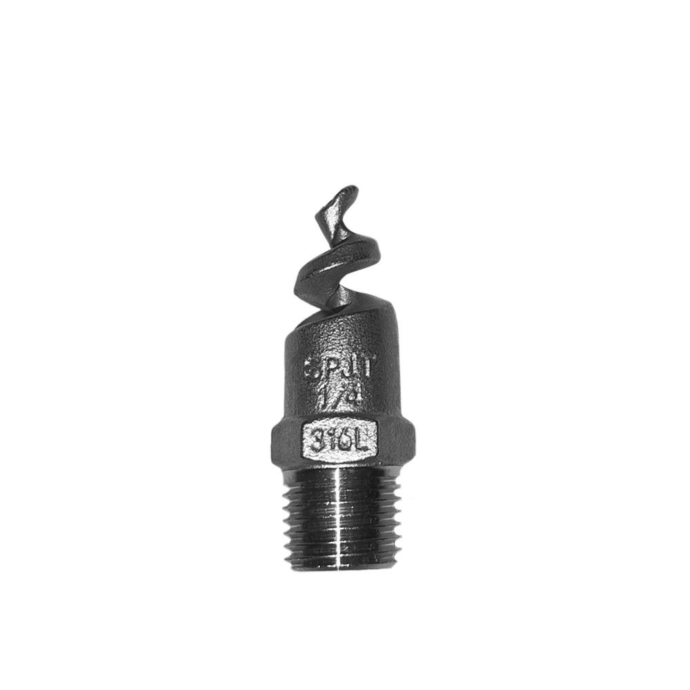 316L Stainless Steel Spiral Nozzle Male Thread Pipe Fitting Atomization Nozzle Silver Joint Connector Garden Spray Sprinkler