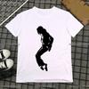 2025 Neues Michael Jackson T-Shirt Design Individuelles Damenmode Druck T-Shirt Hohe Qualität Kunst T-Shirt Große Größen Baumwoll Oberteile