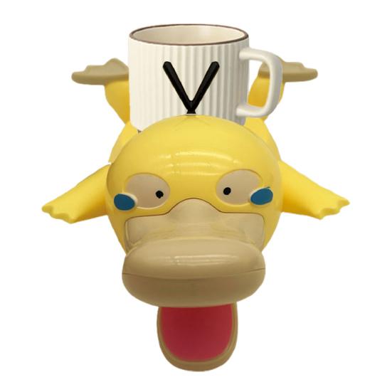 Cartoon Duck Coaster with Movable Mouth Anti-scald Heat-Resistant Cup Holder Kitchen Countertop Coffee Mug Holder Decoration